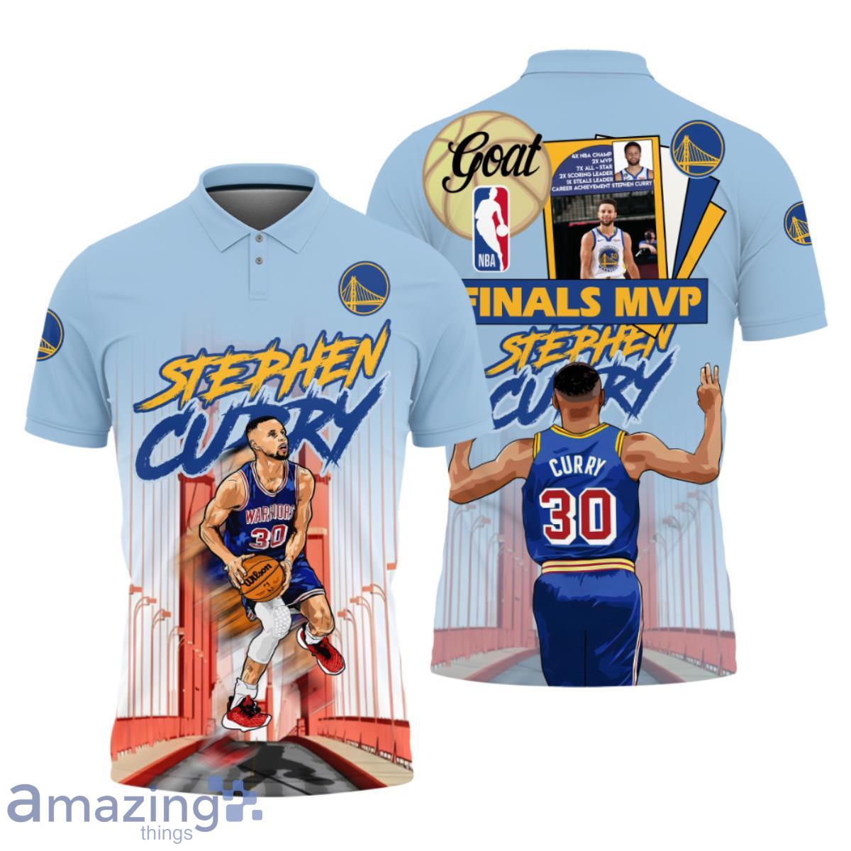 Stephen Curry Star Of The Golden State Warriors Print 3D Polo Shirt Product Photo 1