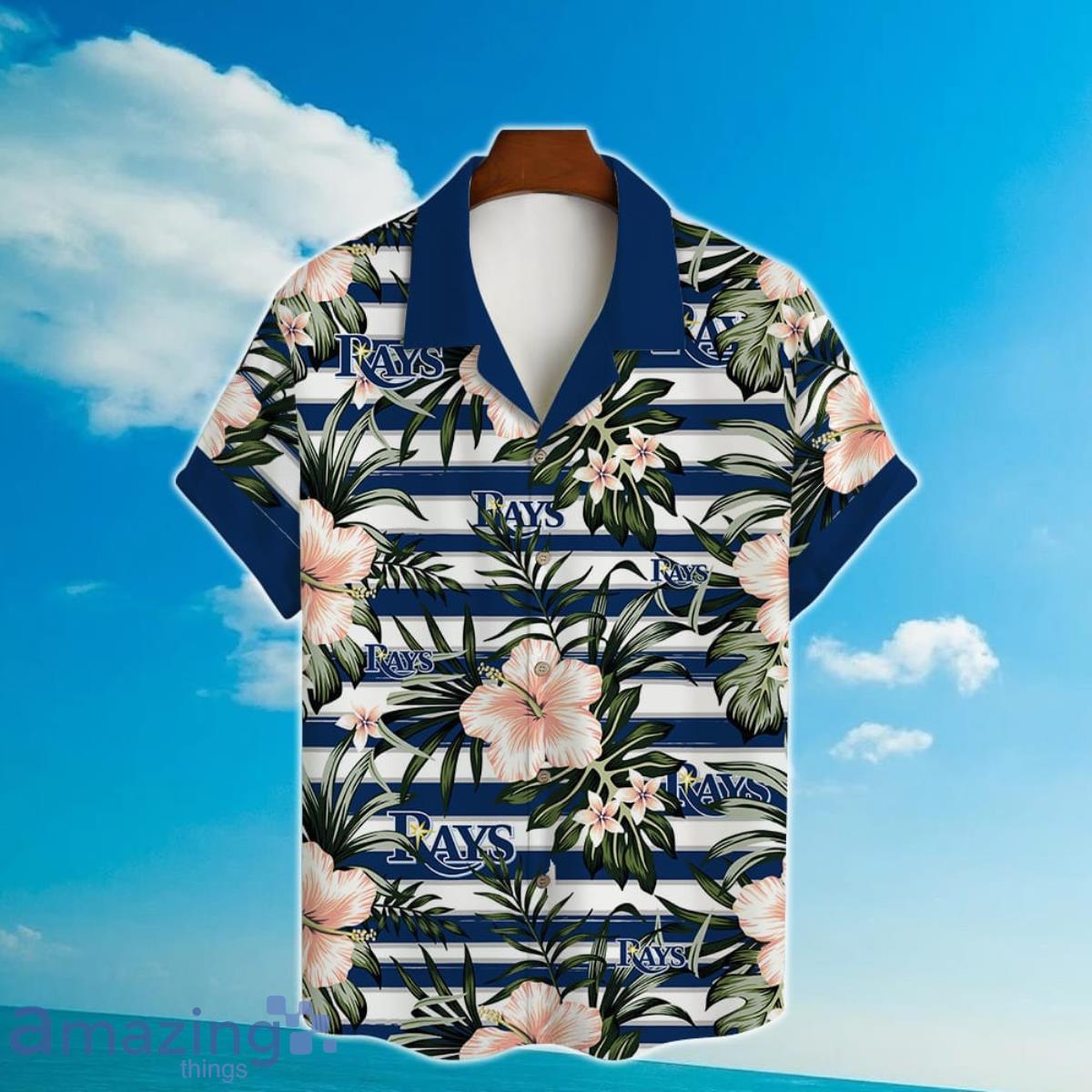 Tampa Rays Bay Pattern Major League Baseball 3D Print Hawaiian