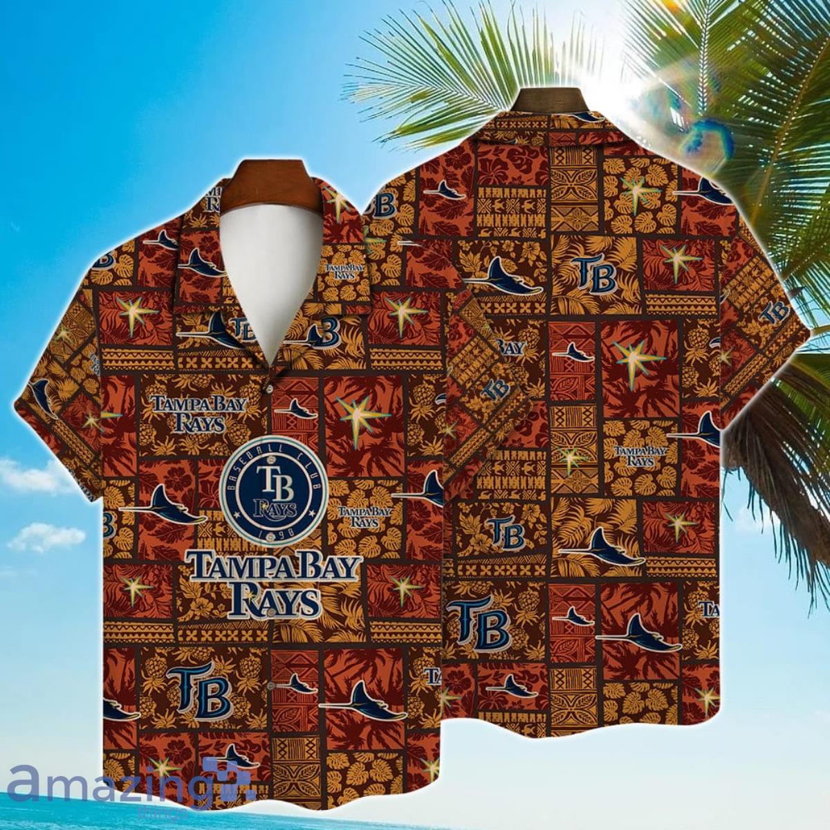 Tampa Bay Rays Major League Baseball Hawaiian Shirt with 3D Printed Design