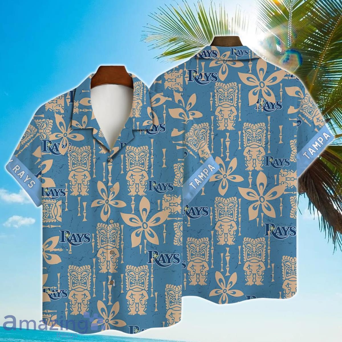 Tampa Rays Bay Pattern Major League Baseball 3D Print Hawaiian