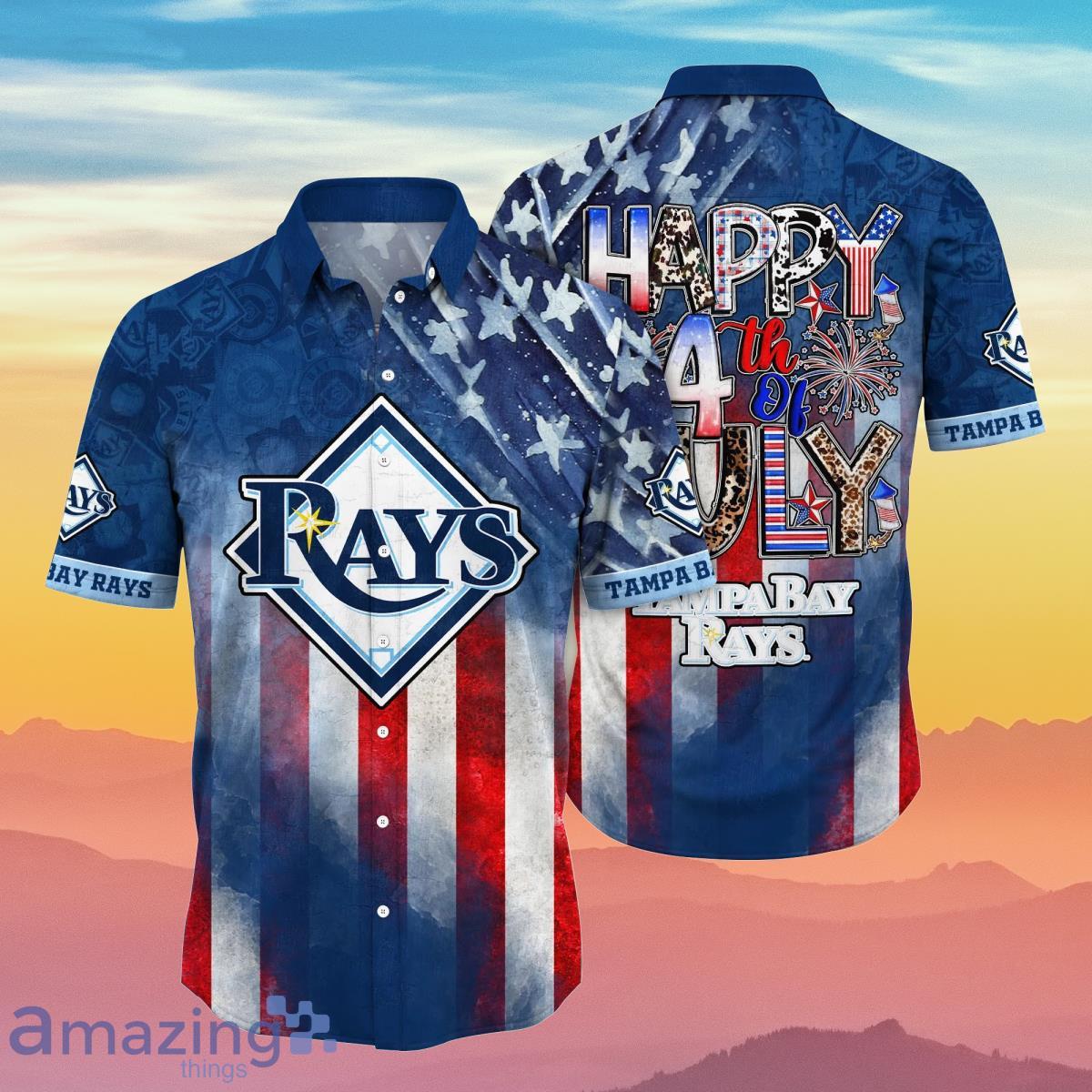 Tampa Bay Rays MLB Hawaiian Shirt 4th Of July Independence Day Best Gift  For Men And Women Fans