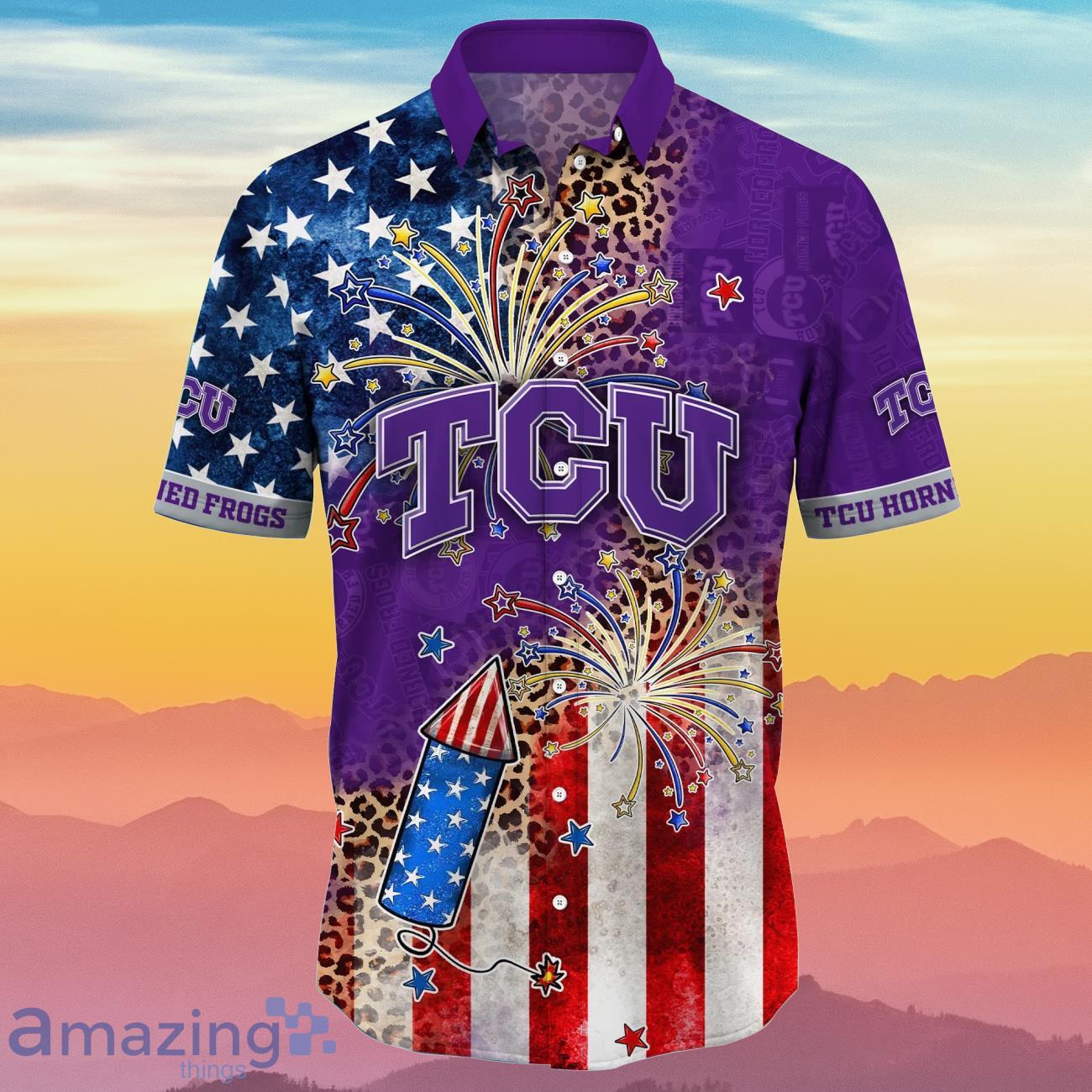 TCU Horned Frogs NCAA1 Hawaiian Shirt 4th Of July Independence Day