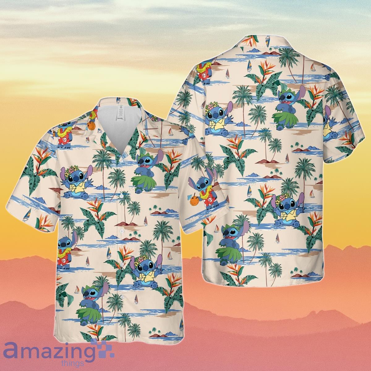 Tee Lilo And Stitch Disney Aloha Ohana Hawaiian Shirt Best Gift For Men And Women Product Photo 1