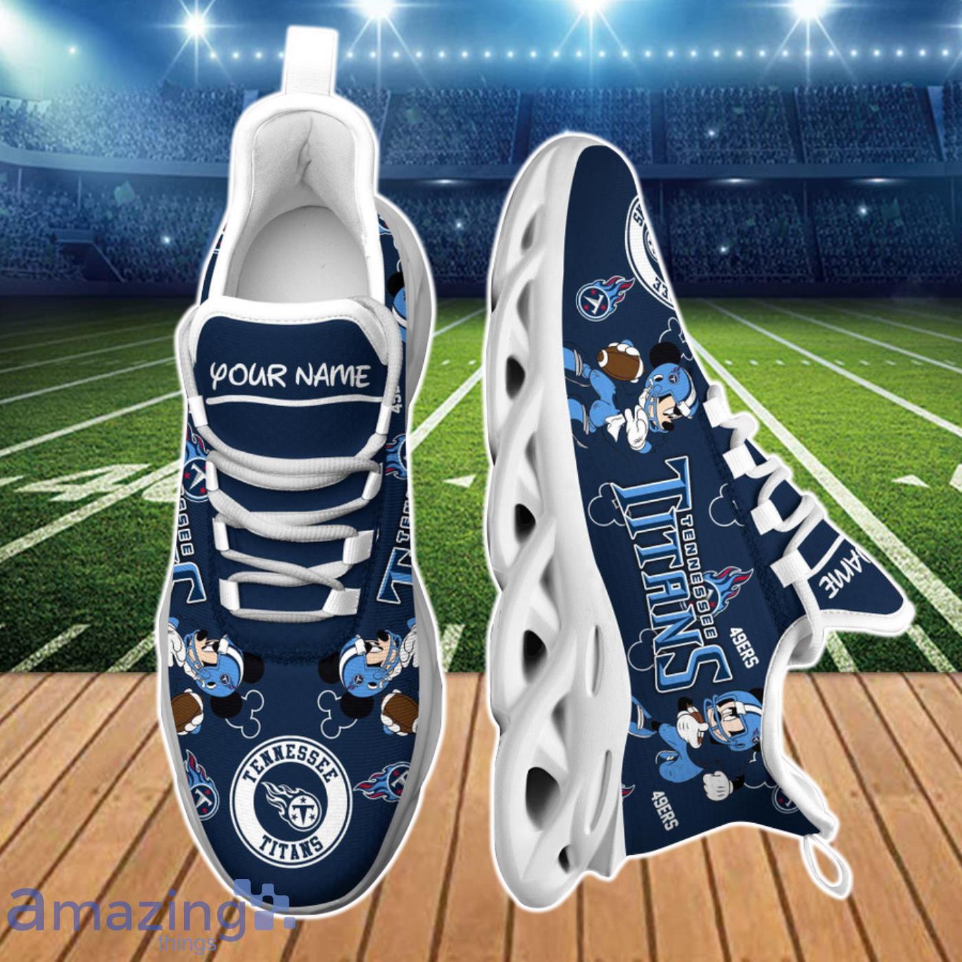 Tennessee Titans NFL Custom Name On Top Max Soul Shoes Running Shoes