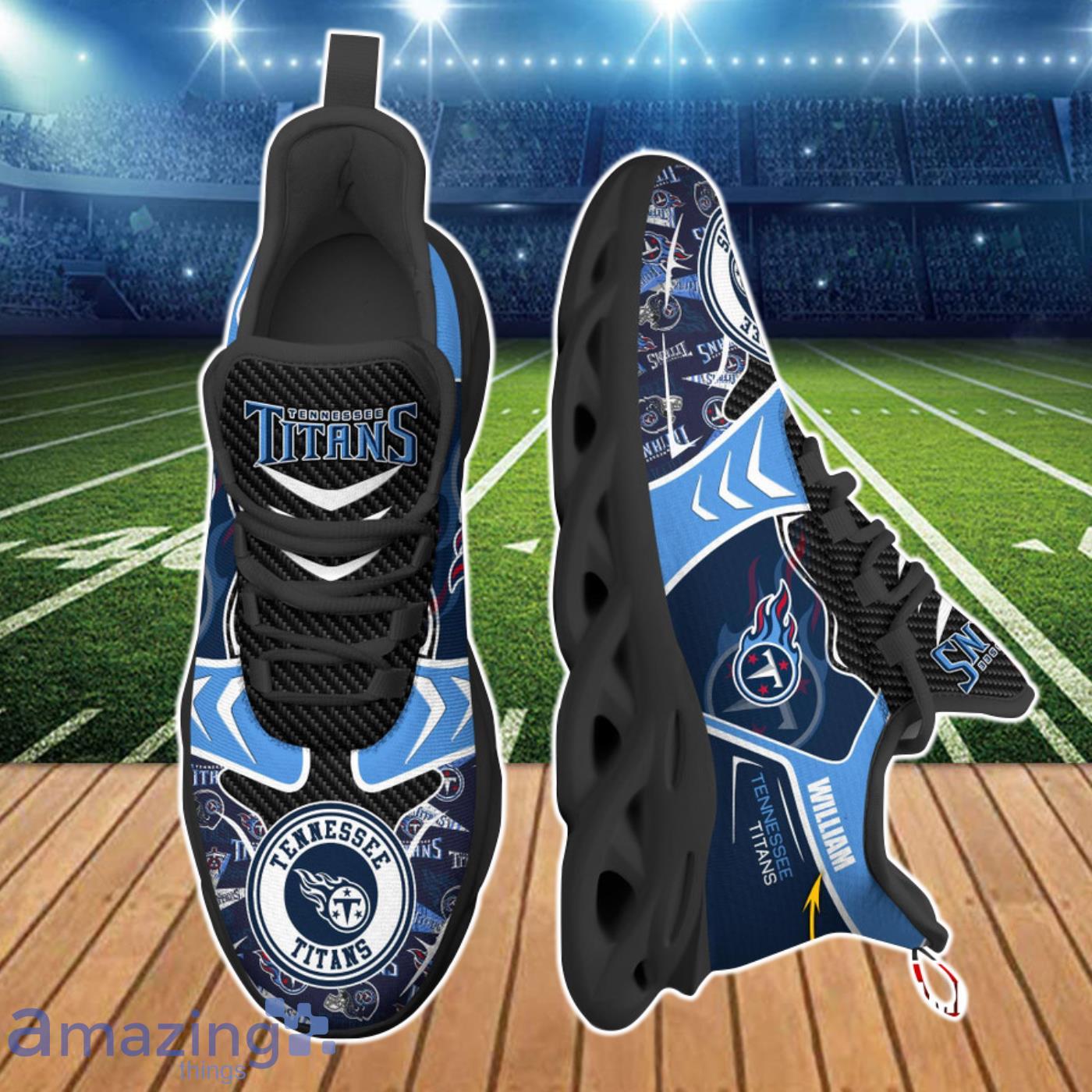 Tennessee Titans NFL Clunky Max Soul Shoes Custom Name Ideal Gift For Men And Women Fans Product Photo 2