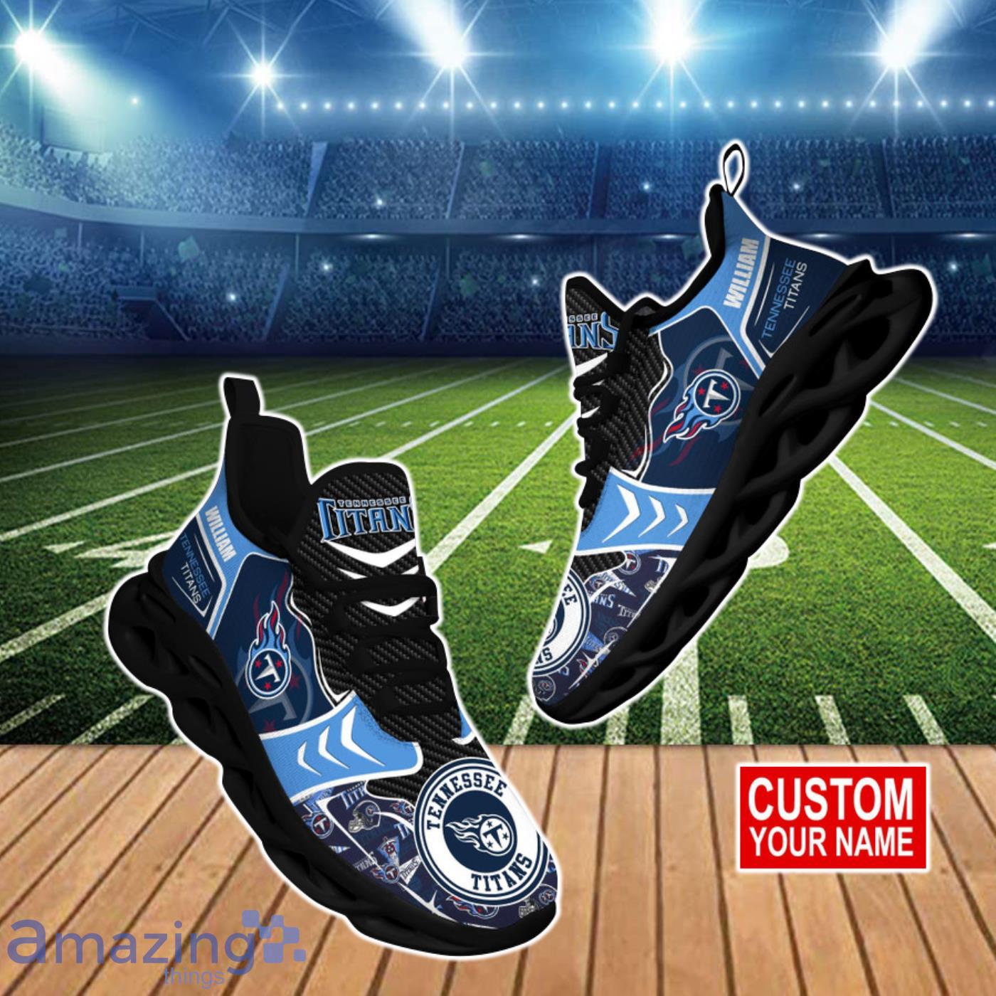 Tennessee Titans NFL Clunky Max Soul Shoes Custom Name Ideal Gift For Men And Women Fans Product Photo 1