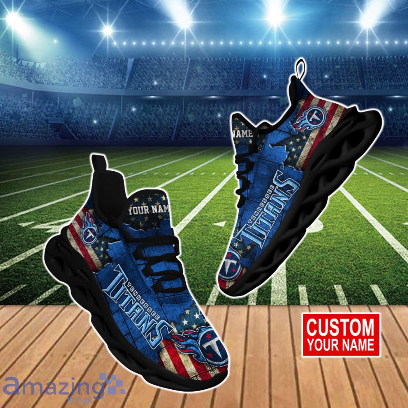 Tennessee Titans NFL Clunky Max Soul Shoes Custom Name Ideal Gift For True Fans Product Photo 1