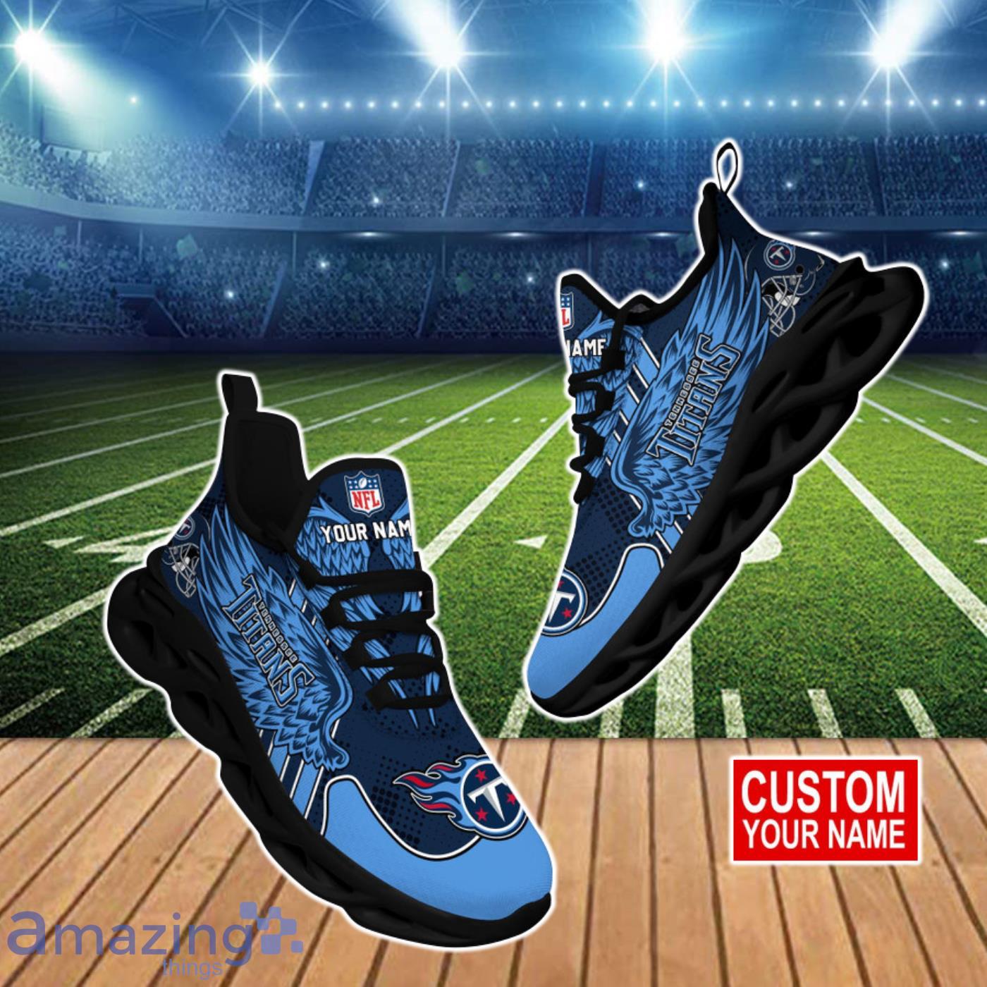 Tennessee Titans NFL Clunky Max Soul Shoes Custom Name Special Gift For Real Fans Product Photo 1