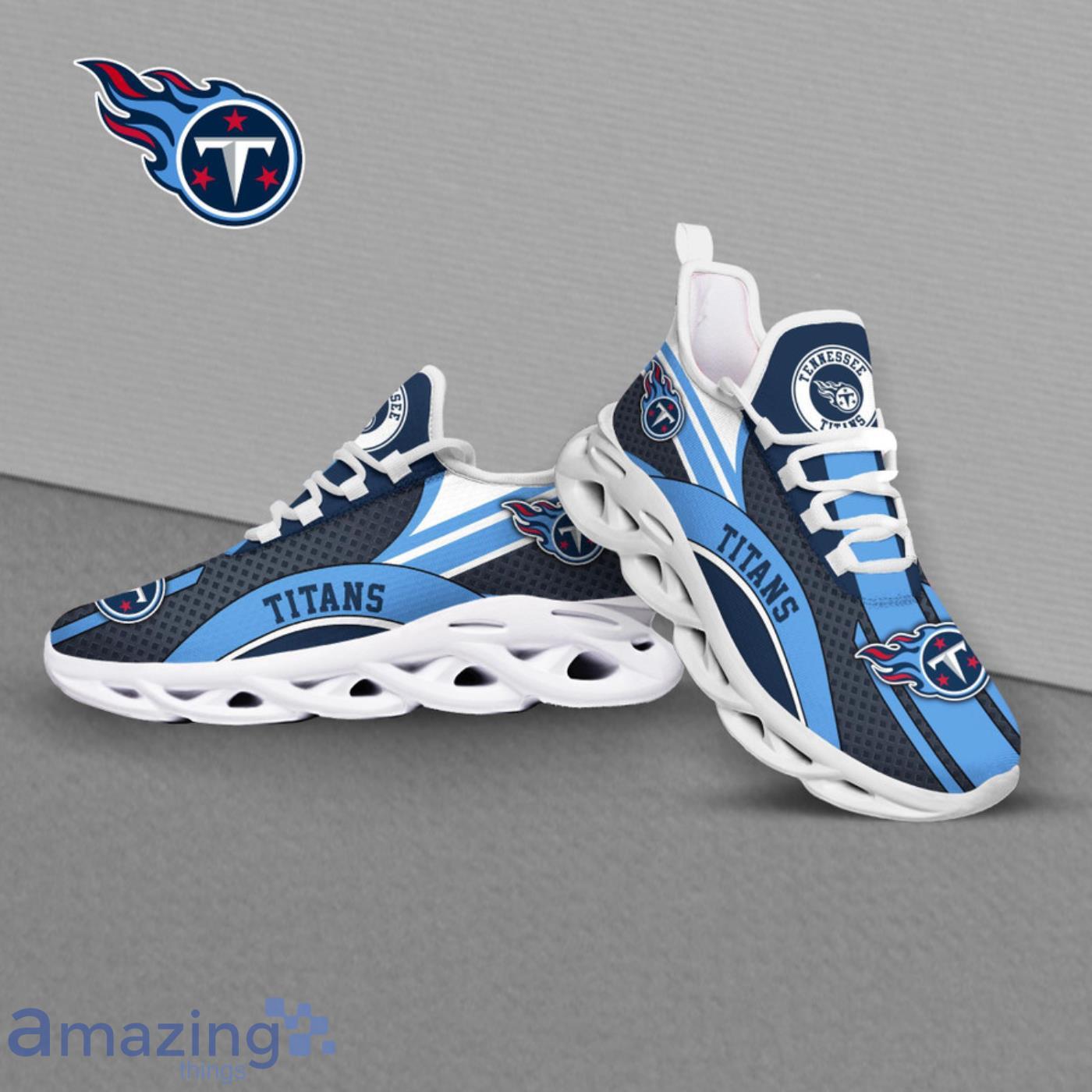 NFL Tennessee Titans Custom Name Max Soul Shoes Gift For Fans