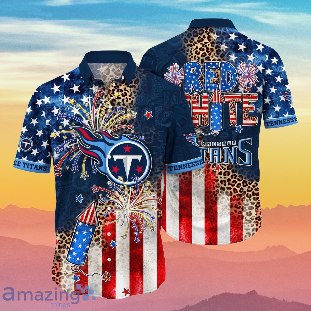 4th Of July Tennessee Titans NFL Hawaiian Shirt American Flag