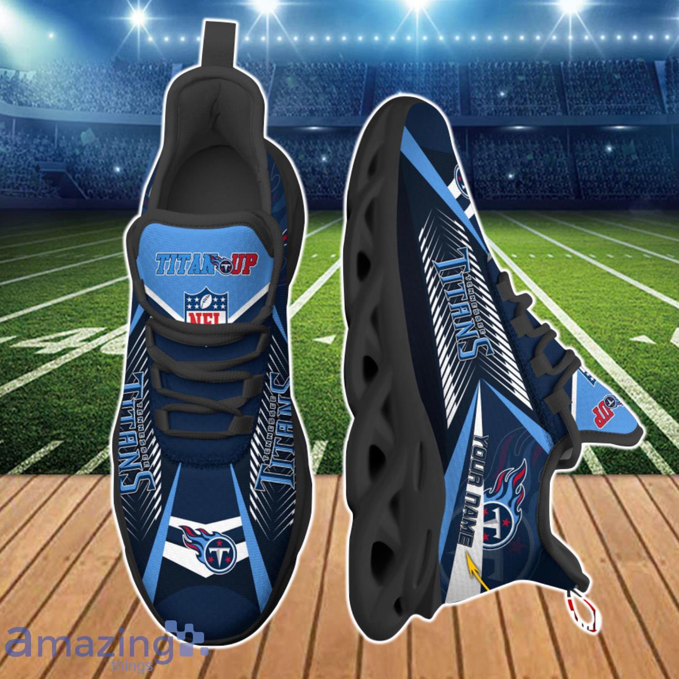 Tennessee Titans NFL Max Soul Shoes Custom Name Best Gift For Fans Product Photo 2