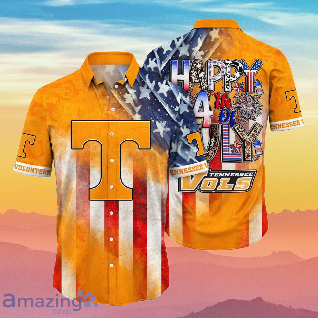 Tennessee Volunteers NCAA2 Hawaiian Shirt 4th Of July Independence Day Best Gift For Men And Women Fans Product Photo 1