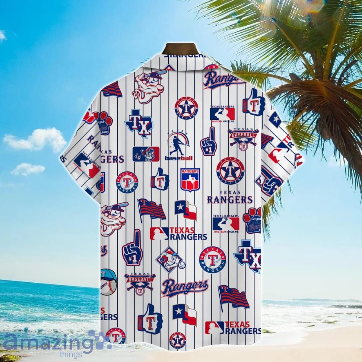 Texas Rangers Major League Baseball 3D Print Hawaiian Shirt Personalized