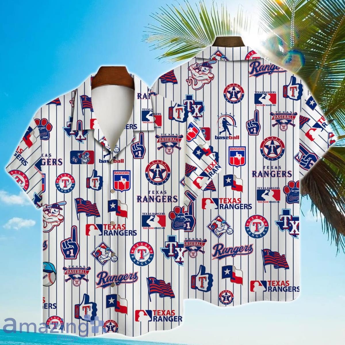Texas Rangers Mlb All Over Printed 3D Shirt For Fans
