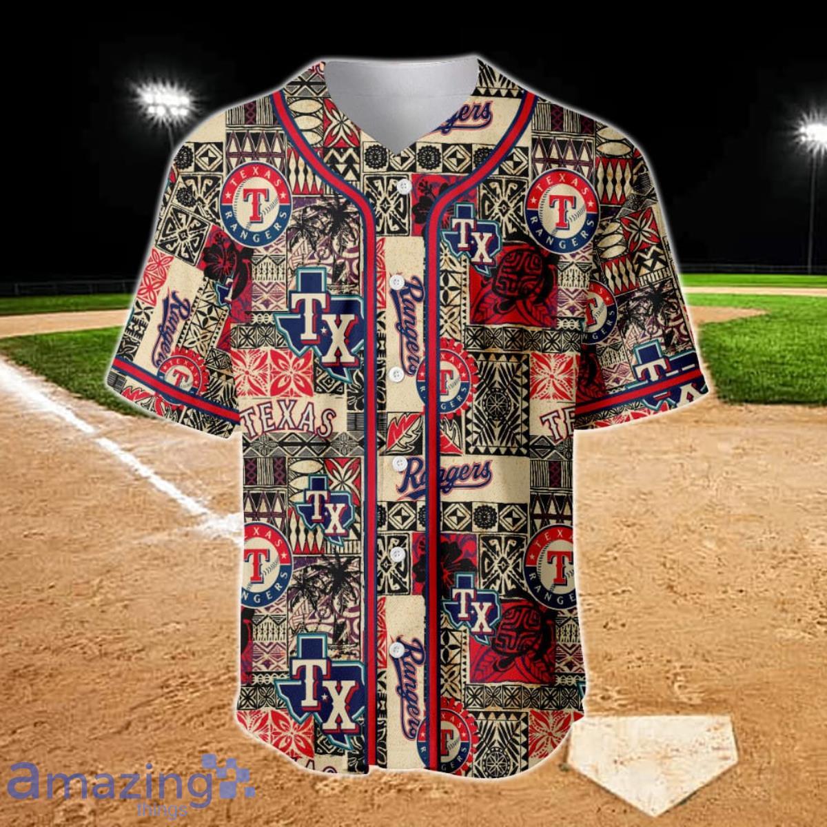 Texas Rangers - Major League Baseball AOP Baseball Jersey Product Photo 2