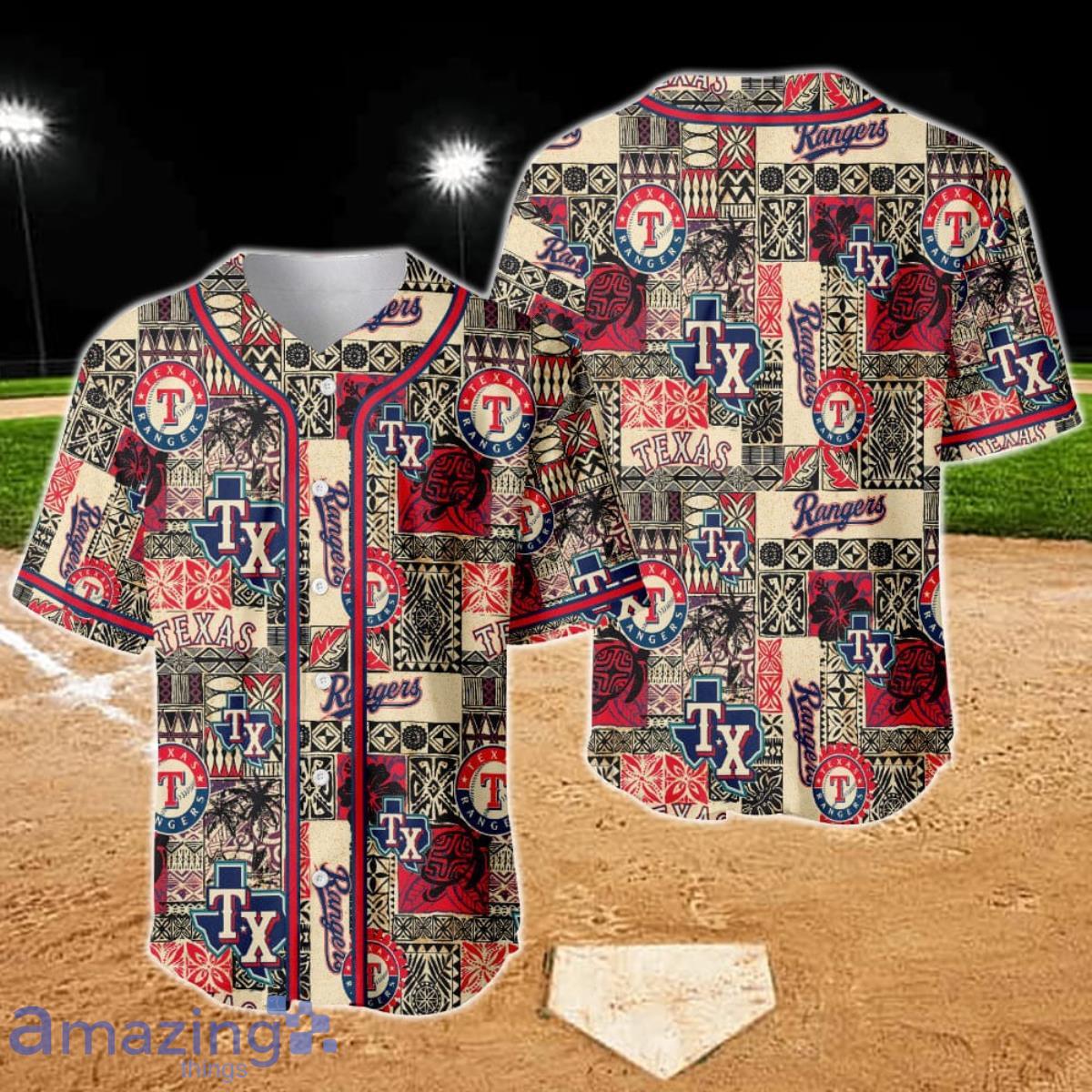 Texas Rangers - Major League Baseball AOP Baseball Jersey Product Photo 1