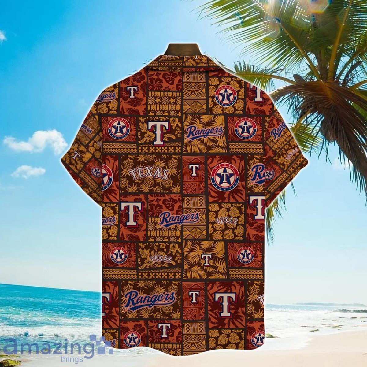 Texas Rangers Major League Baseball Hawaiian Shirt with 3D Printed