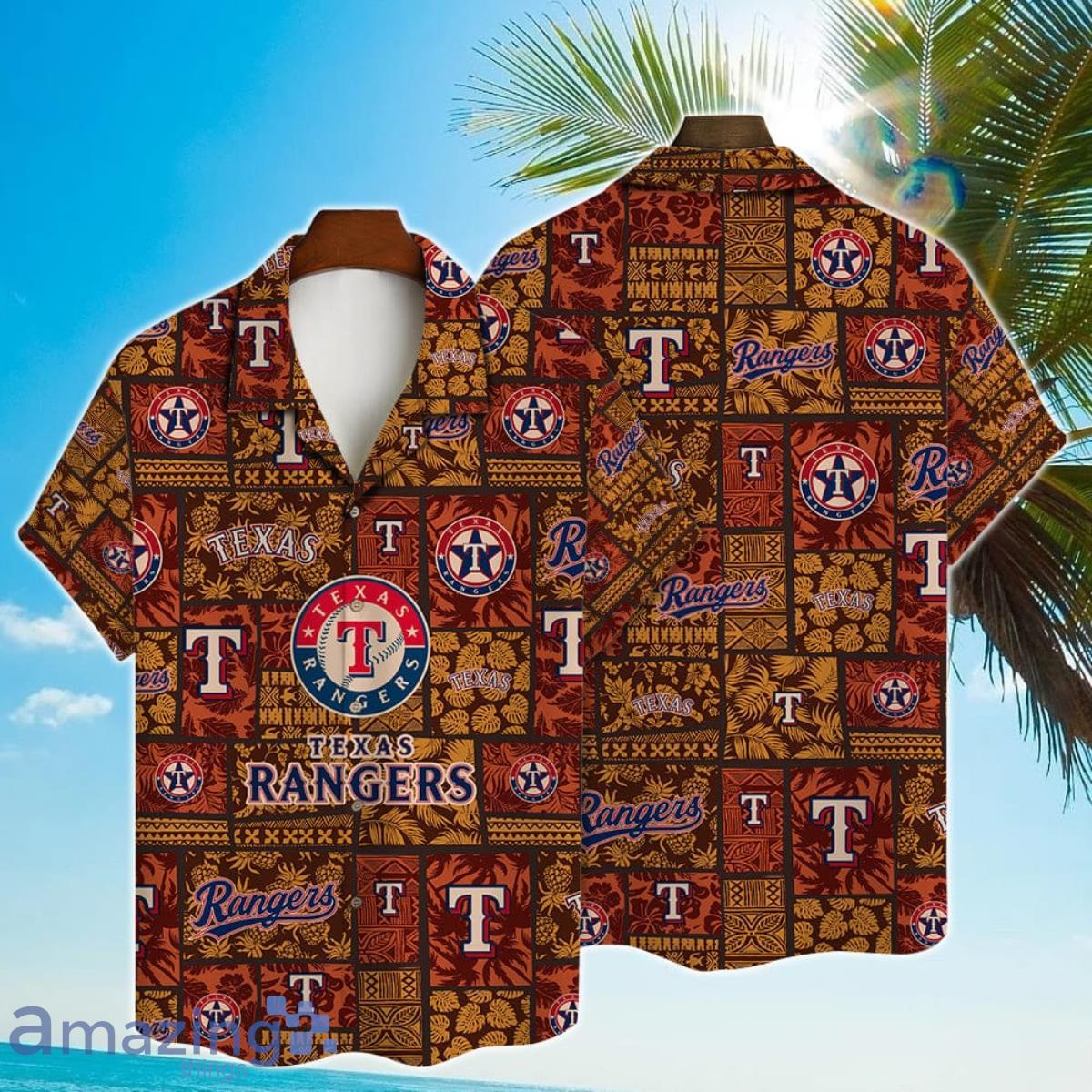 Texas Rangers Mlb All Over Printed 3D Shirt For Fans