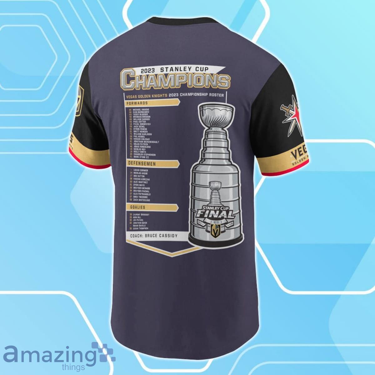 Vegas Golden Knights Stanley Cup Final Roster 2023 Tshirt Father's Day  Gift, NHL Fan - Family Gift Ideas That Everyone Will Enjoy