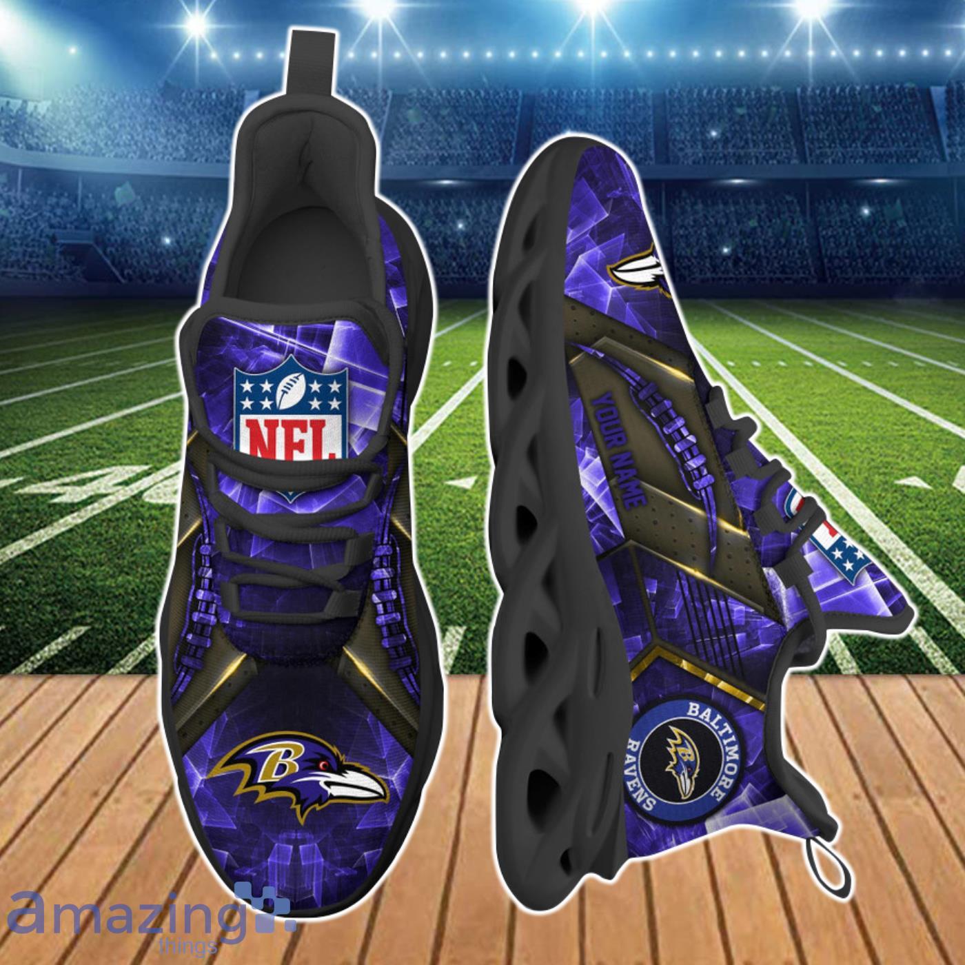 Baltimore Ravens NFL Clunky Max Soul Shoes For Men Women