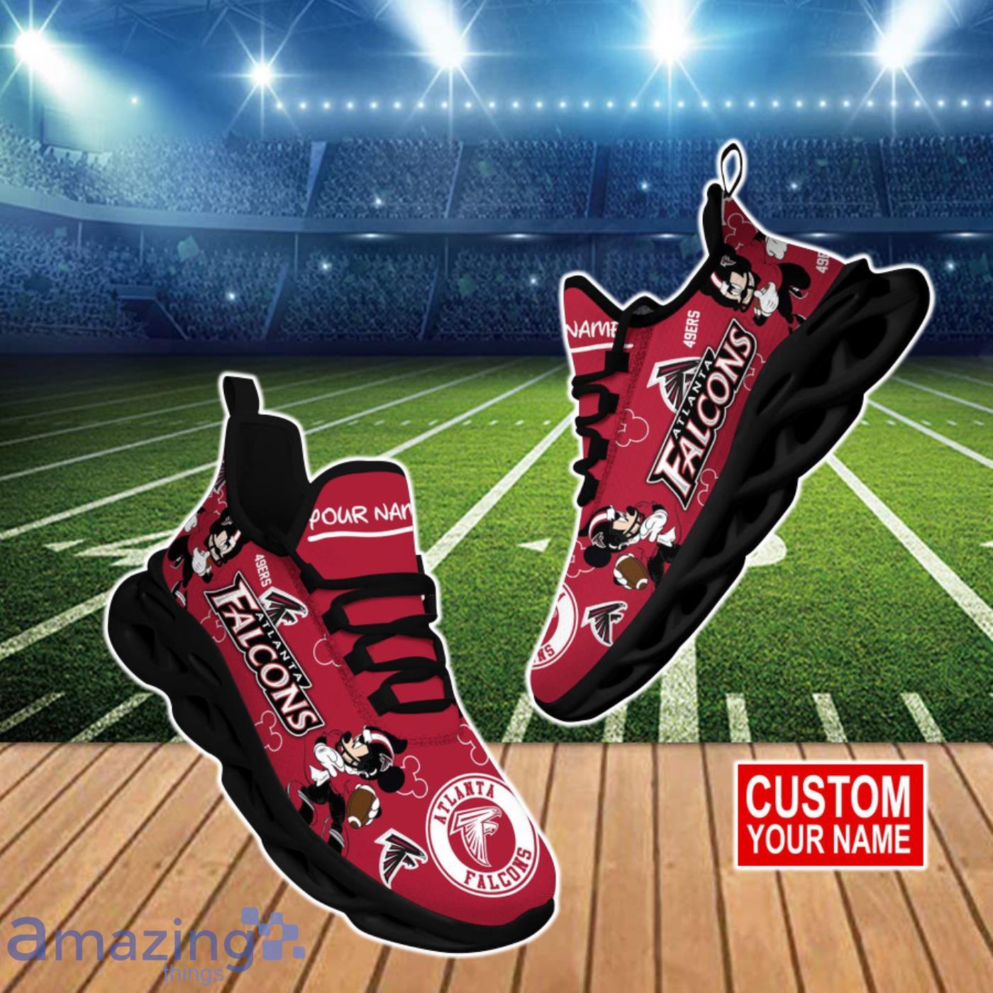 Walk Your Way Custom Name Atlanta Falcons NFL Max Soul Shoes Product Photo 1