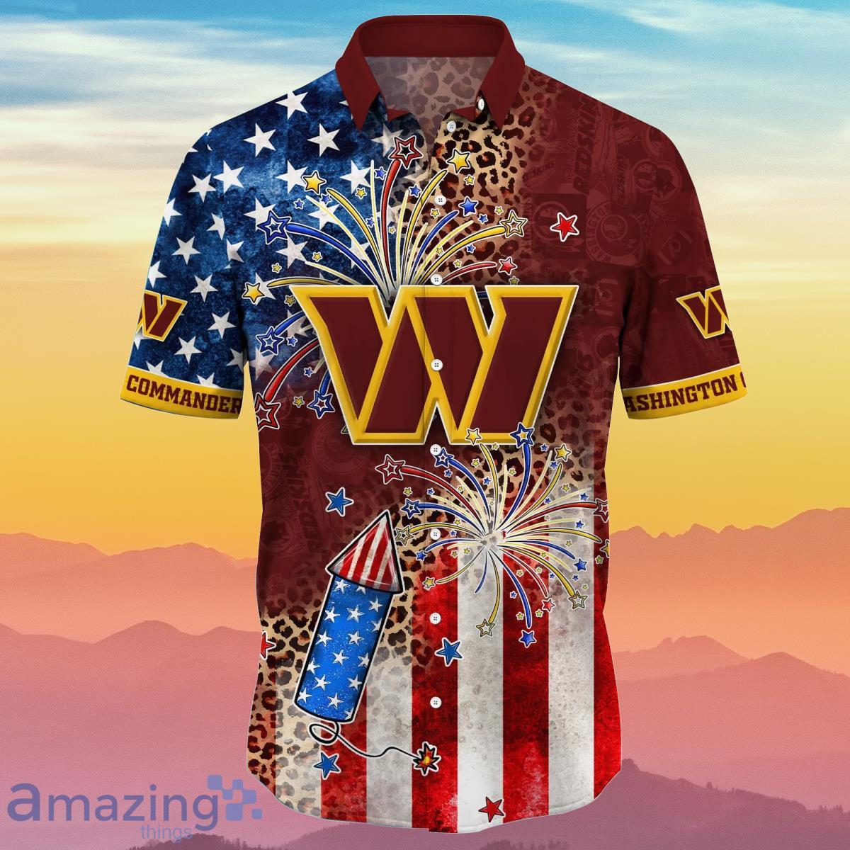 Washington Commanders NFL Hawaiian Shirt 4th Of July Independence Day Best  Gift For Men And Women Fans