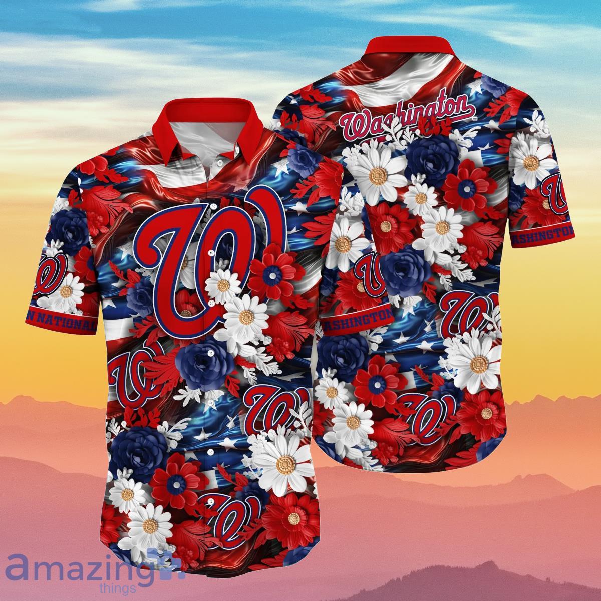 Washington Nationals MLB Hawaiian Shirt 4th Of July Independence