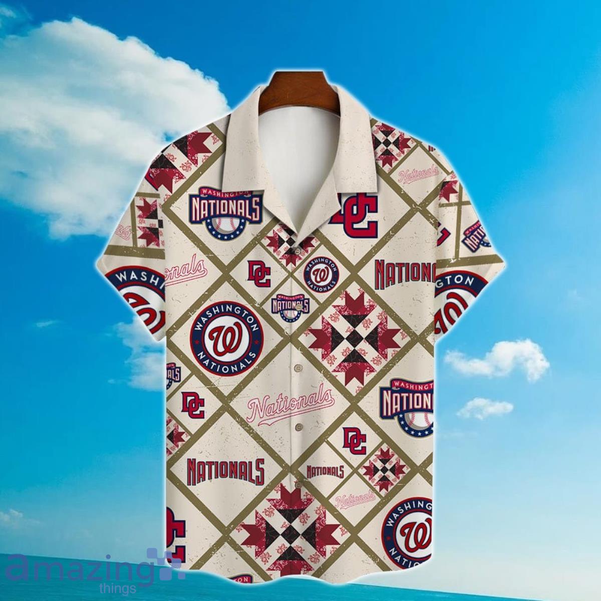 Washington Nationals Mlb Summer 3D Short Sleeve Hawaiian Shirt