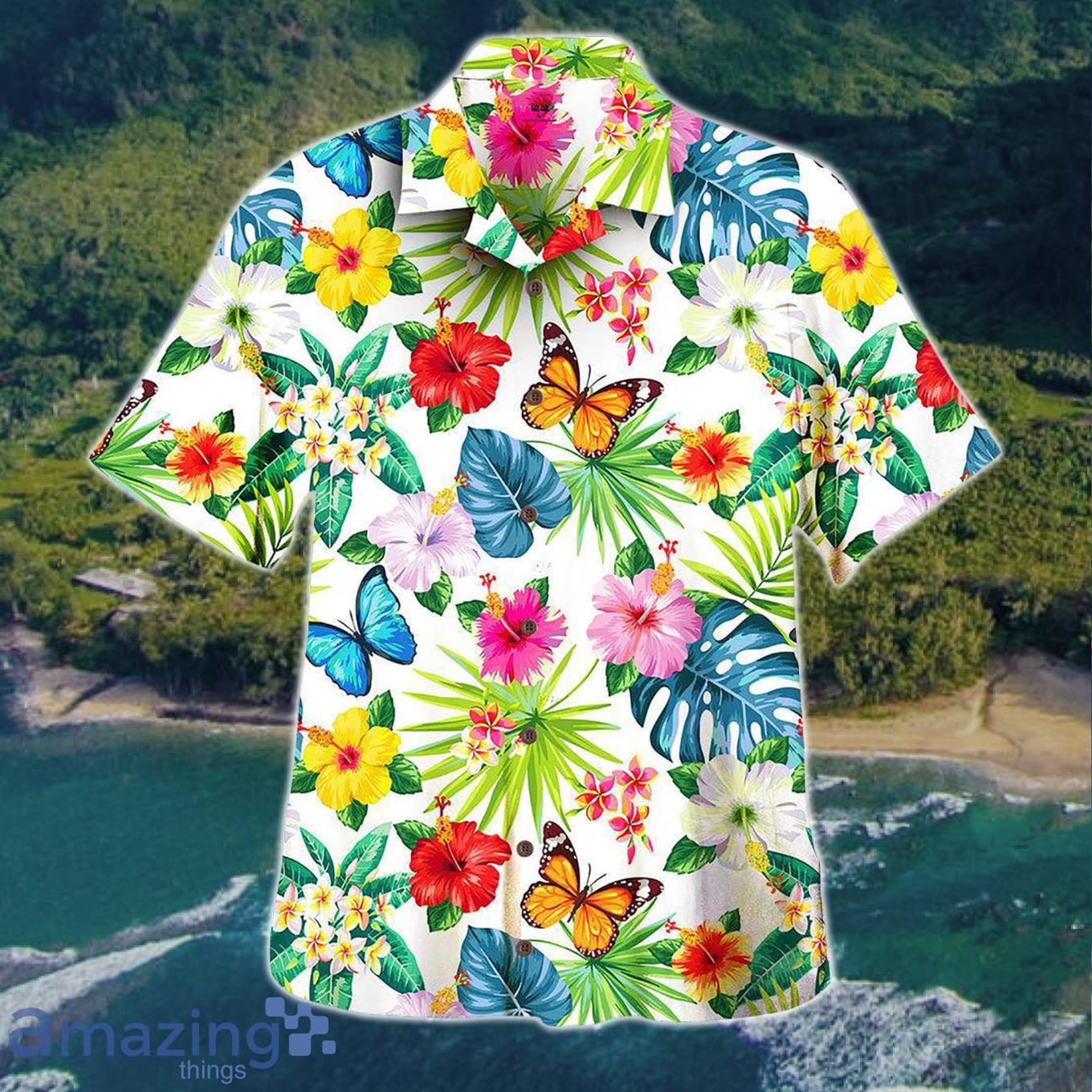 3D Butterfly Flower Tropical Aloha Summer Beach Hawaiian Shirt Product Photo 1 3D Butterfly Flower Tropical Aloha Summer Beach Hawaiian Shirt Product Photo 1