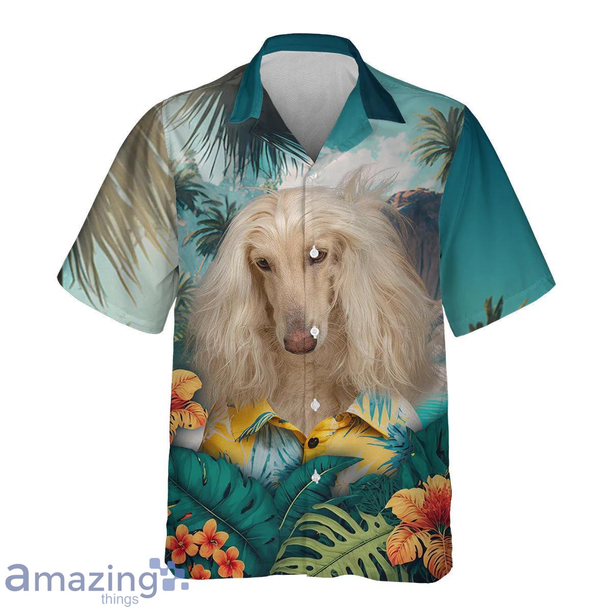 Afghan Hound All Print 3D Hawaiian Shirt For Men Women image Afghan Hound All Print 3D Hawaiian Shirt For Men Women Product Photo 2