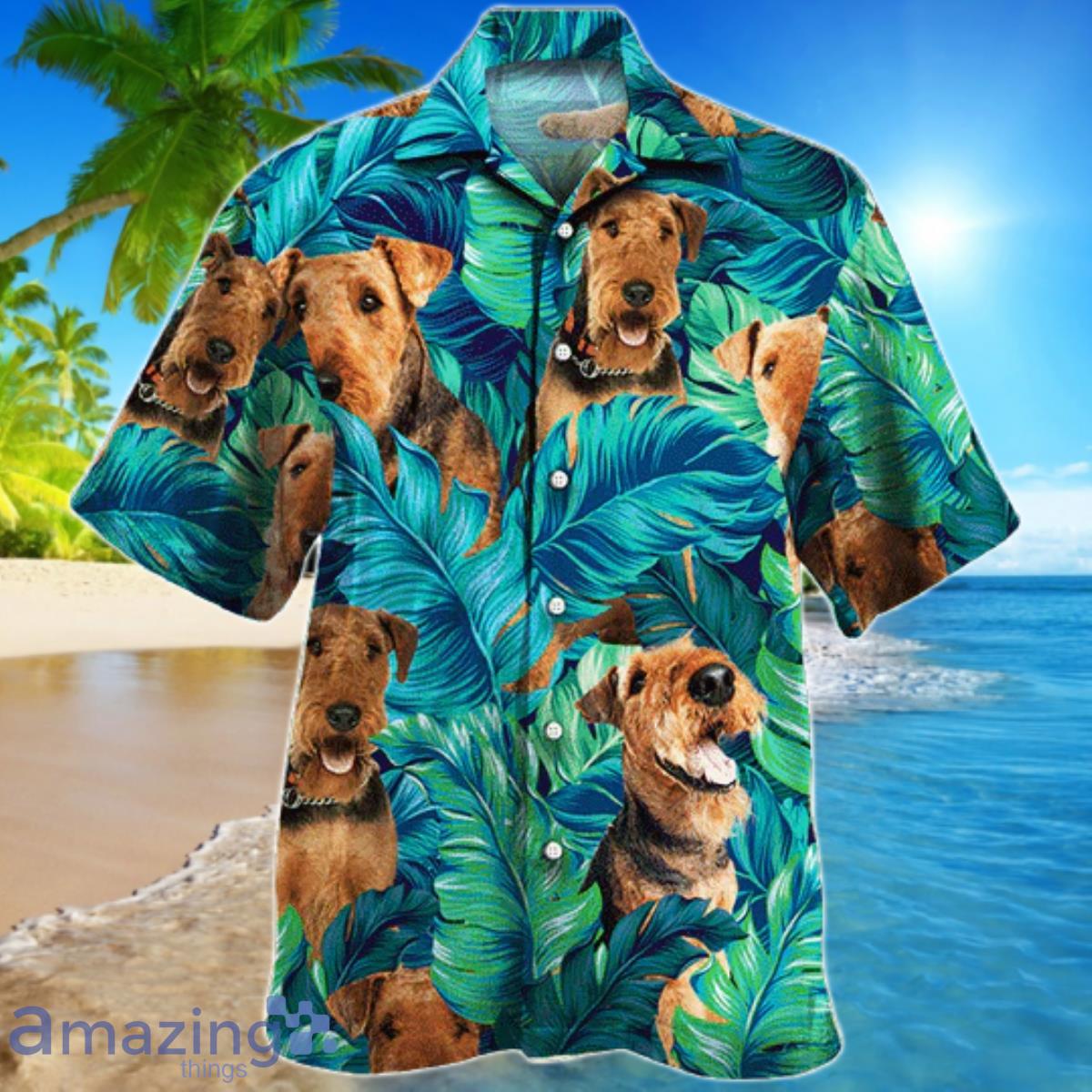Airedale Terrier Dog Lovers Hawaiian Shirt For Men And Women Product Photo 1