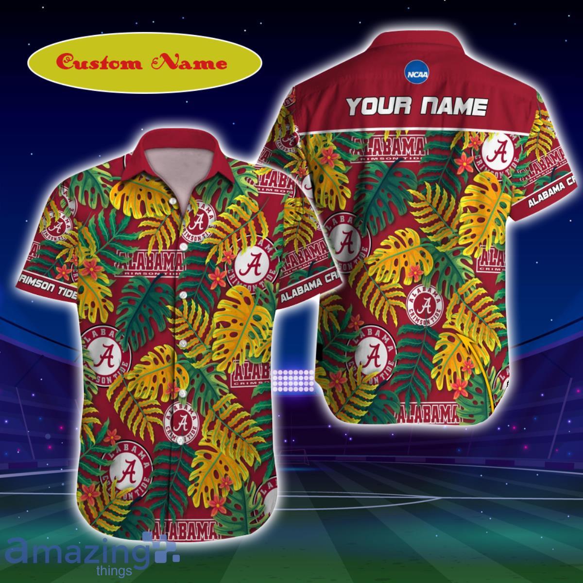 Alabama Crimson Tide NCAA Custom Name Hawaiian Shirt  For Men And Women Great Gift For Fans Product Photo 1