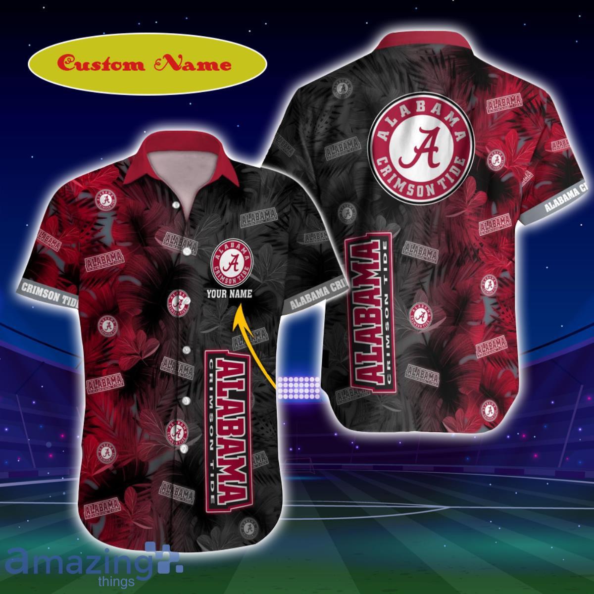 Alabama Crimson Tide NCAA Custom Name Hawaiian Shirt for Men Women Gift for Fans Product Photo 1