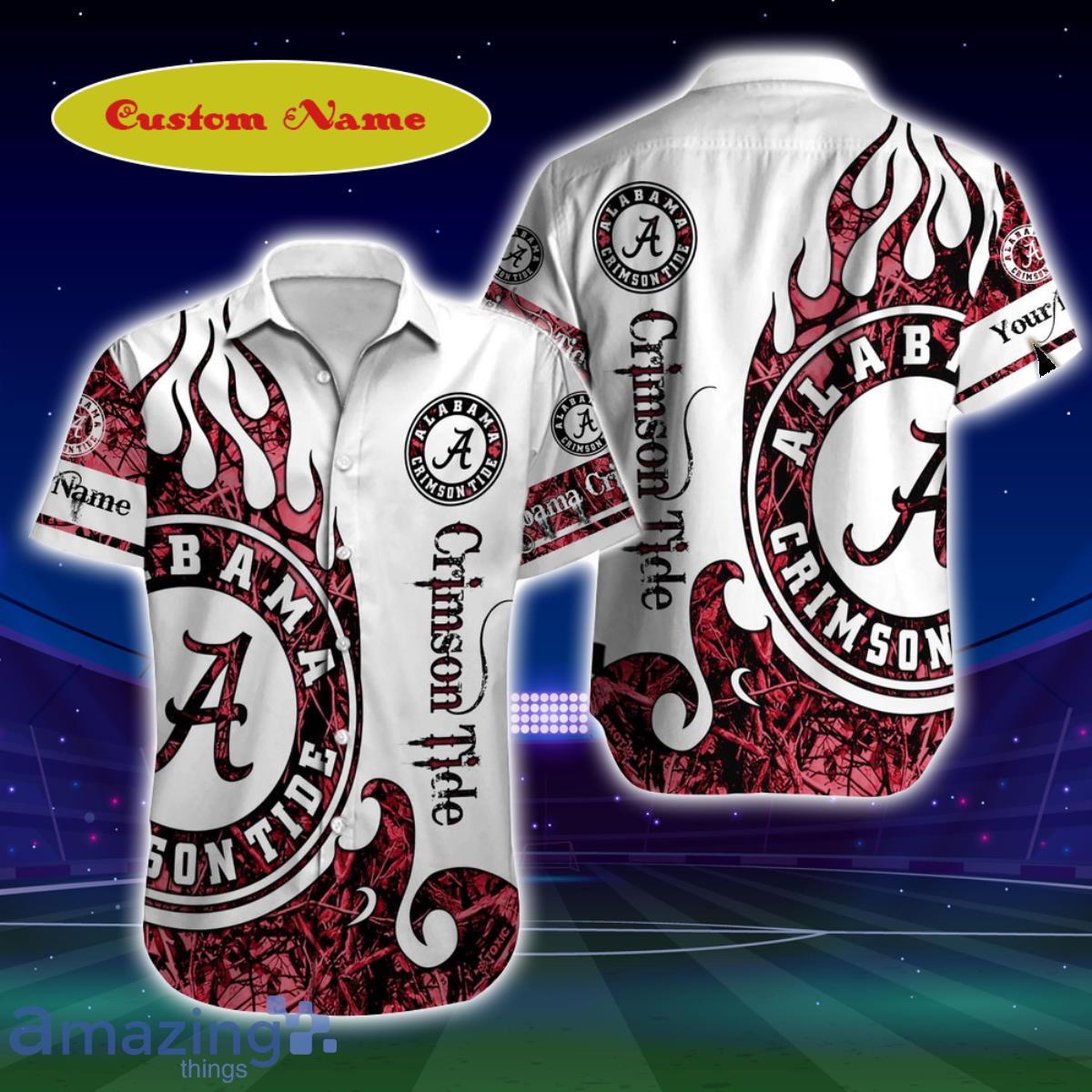 Alabama Crimson Tide NCAA Custom Name Hawaiian Shirt Great Gift For Men And Women Product Photo 1
