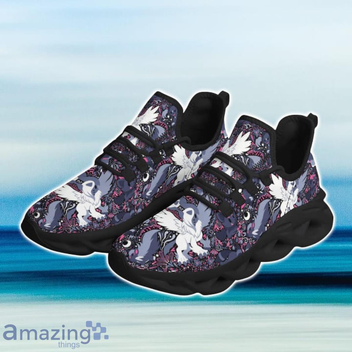 Alolan Vulpix Pokemon Floral Max Soul Shoes Sneaker For Men Women image Alolan Vulpix Pokemon Floral Max Soul Shoes Sneaker For Men Women Product Photo 2