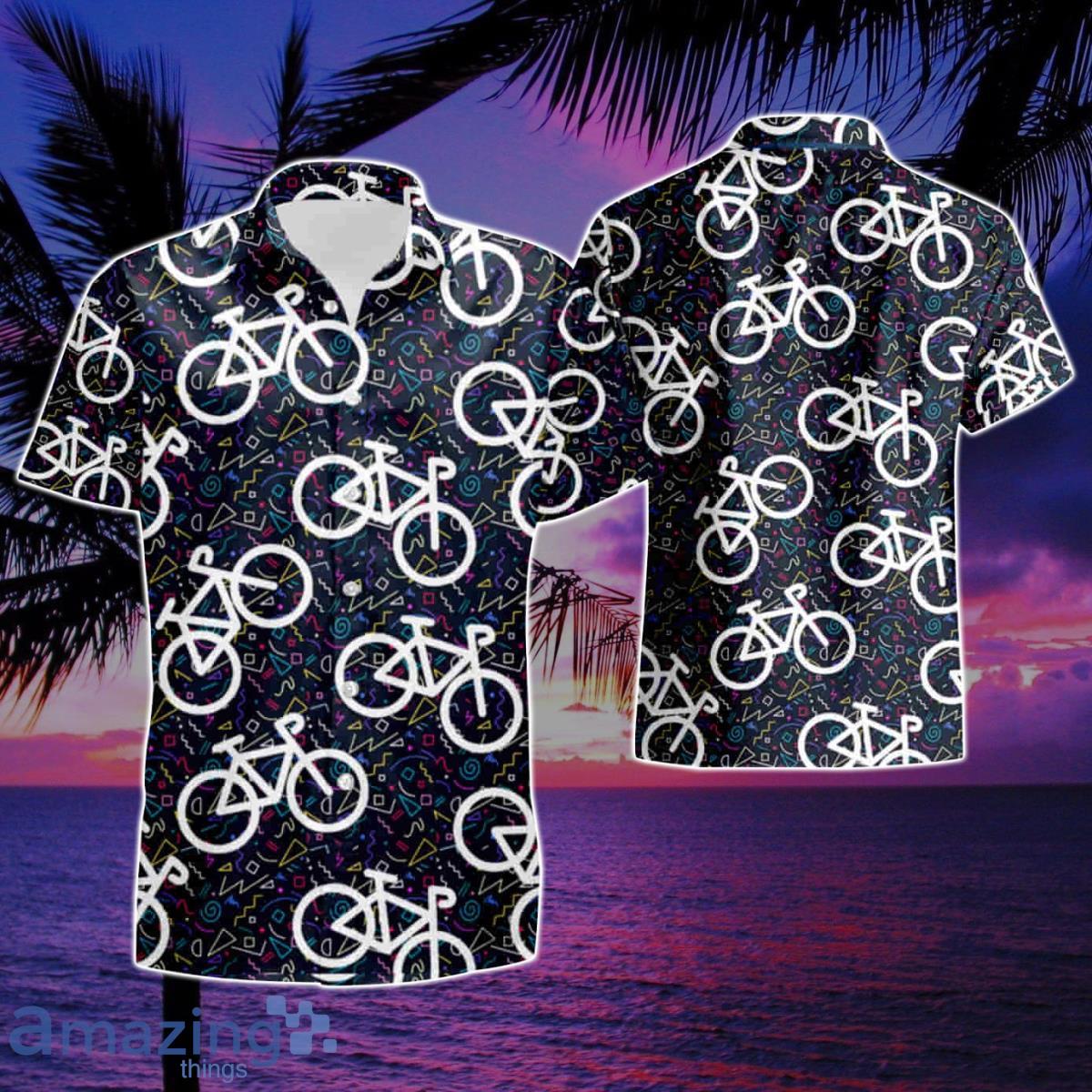 hawaiian print cycling jersey