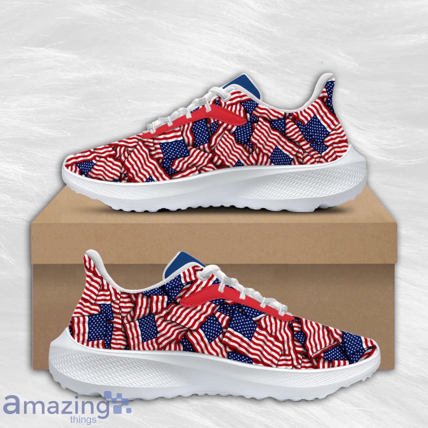 American Flag Air Mesh Running Shoes Special Gift For Sport Team Product Photo 1
