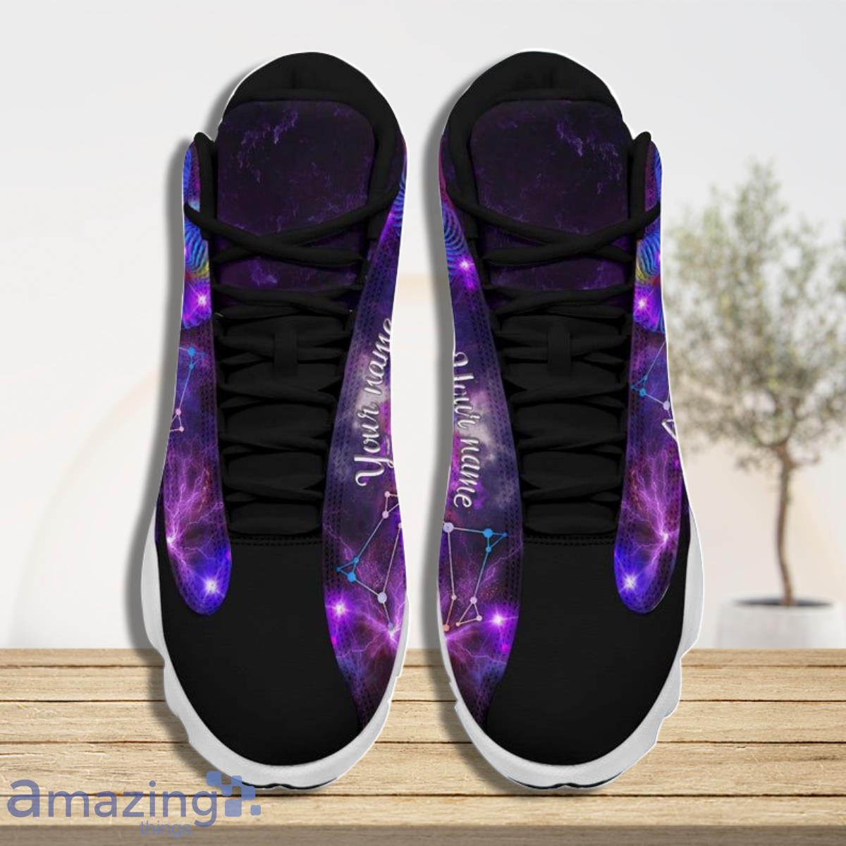 Aries Zodiac Air Jordan 13 Custom Name Sneakers For Men And Women Best Choice For Gift image Aries Zodiac Air Jordan 13 Custom Name Sneakers For Men And Women Best Choice For Gift Product Photo 3