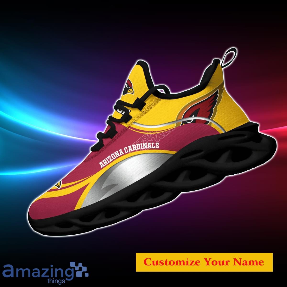 Arizona Cardinals NFL Custom Name Max Soul Shoes Unique Gift For Men Women Fans image Arizona Cardinals NFL Custom Name Max Soul Shoes Unique Gift For Men Women Fans Product Photo 4