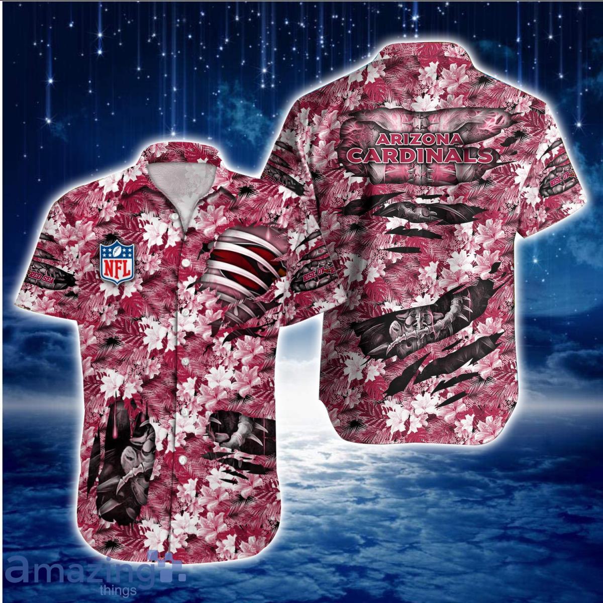Arizona Cardinals NFL Hawaiian Shirt Aloha Shirt Great Gift For Fans Product Photo 1