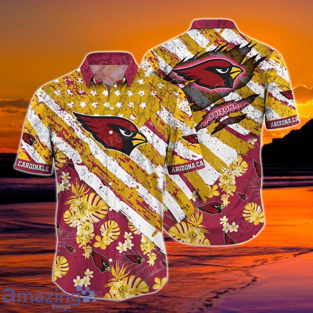 Personalized Arizona Cardinals NFL Summer Hawaiian Shirt And Shorts