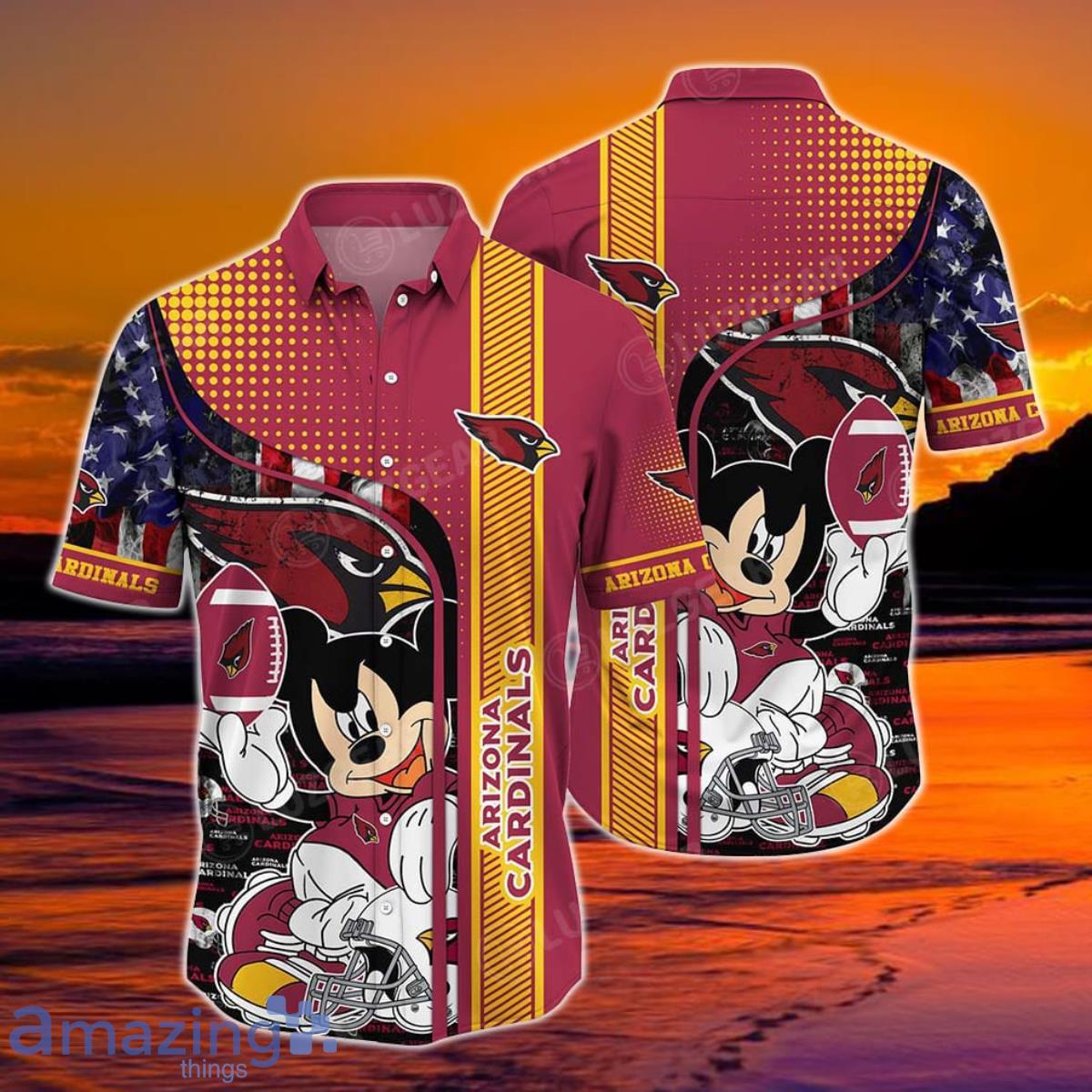 Arizona Cardinals NFL X Mickey Hawaiian Shirt - Torunstyle