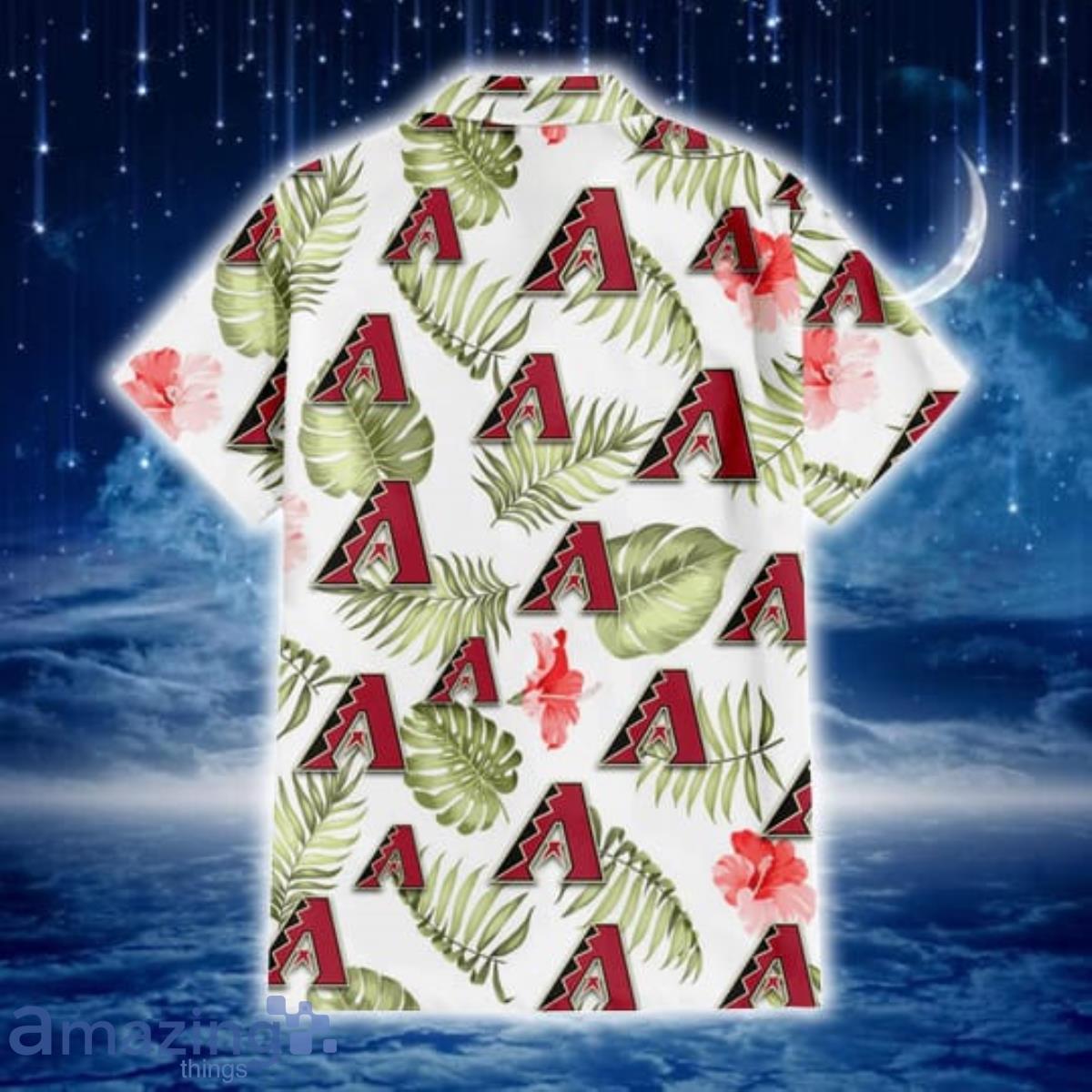 Arizona Diamondbacks Red Hibiscus Green Leaf Tropical Hawaiian Shirt For  Sport Fans - Freedomdesign