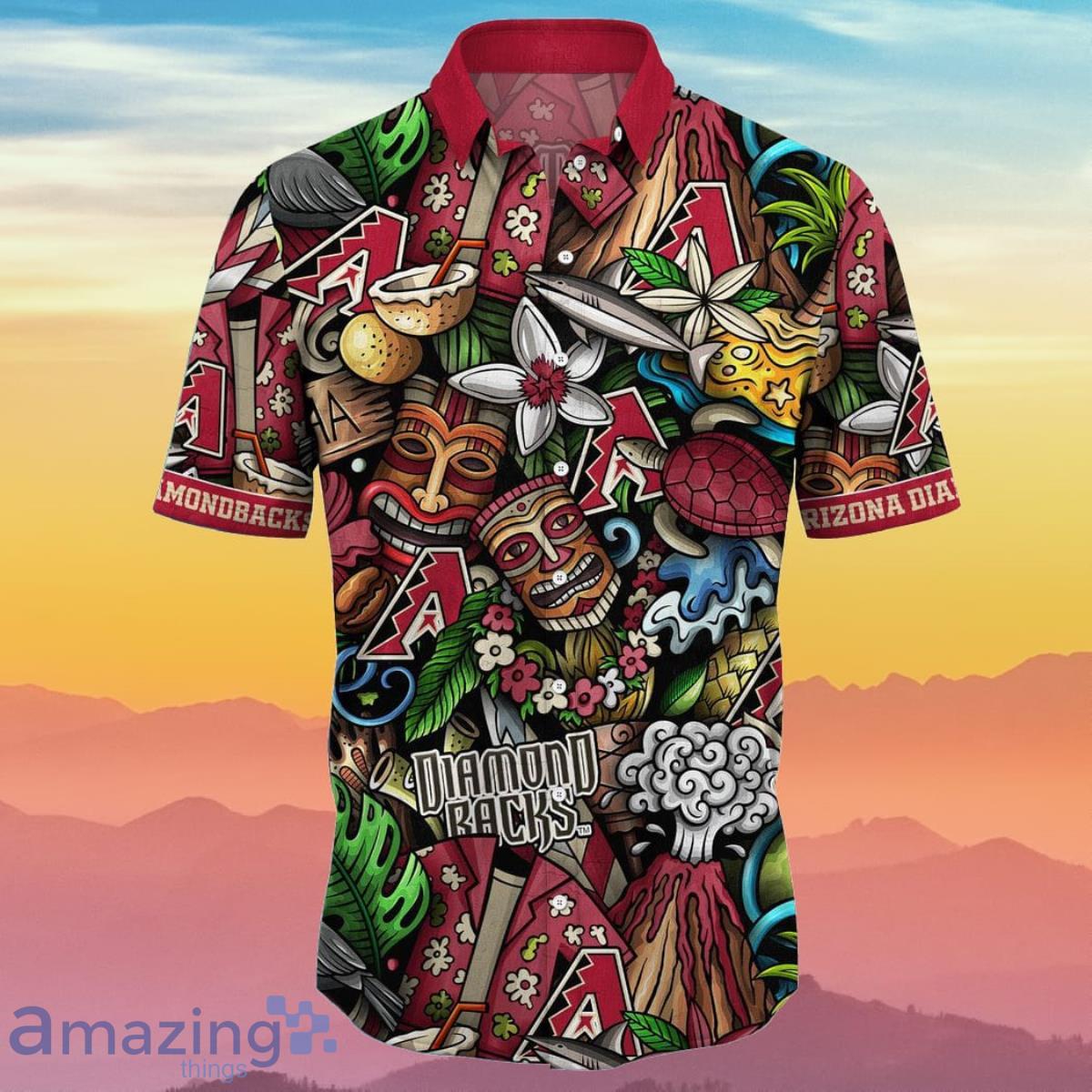 Arizona Diamondbacks MLB Flower Hawaiian Best Gift Idea For Fans Product Photo 2