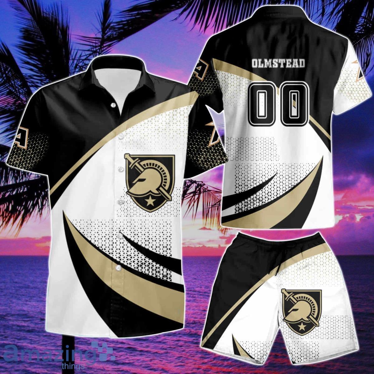 Army Black Knights 249 Jersey 2023 Summer Beach Hawaiian Shirt And Short image Army Black Knights 249 Jersey 2023 Summer Beach Hawaiian Shirt And Short Product Photo 2