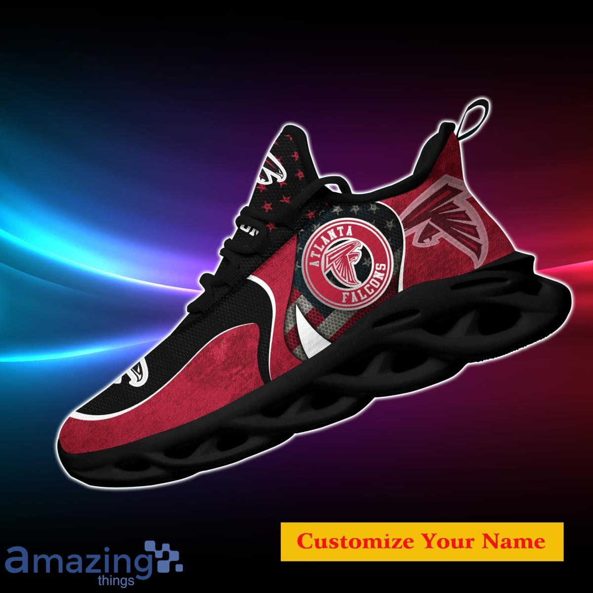 Atlanta Falcons NFL Custom Name Max Soul Shoes Special Gift For Men Women Fans image Atlanta Falcons NFL Custom Name Max Soul Shoes Special Gift For Men Women Fans Product Photo 4