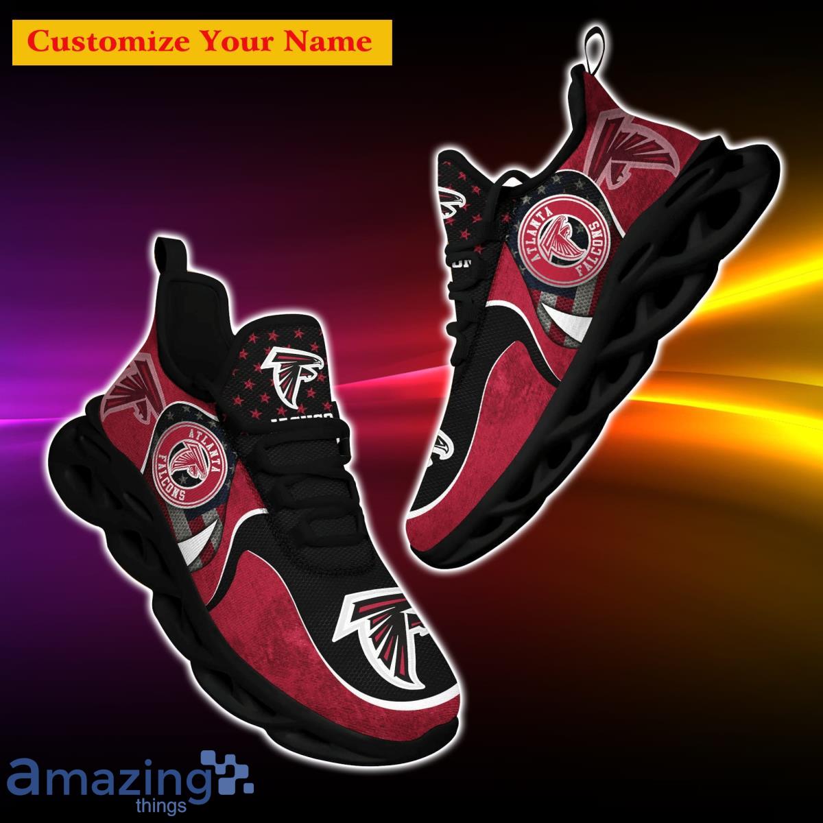 Atlanta Falcons NFL Custom Name Max Soul Shoes Special Gift For Men Women Fans image Atlanta Falcons NFL Custom Name Max Soul Shoes Special Gift For Men Women Fans Product Photo 5