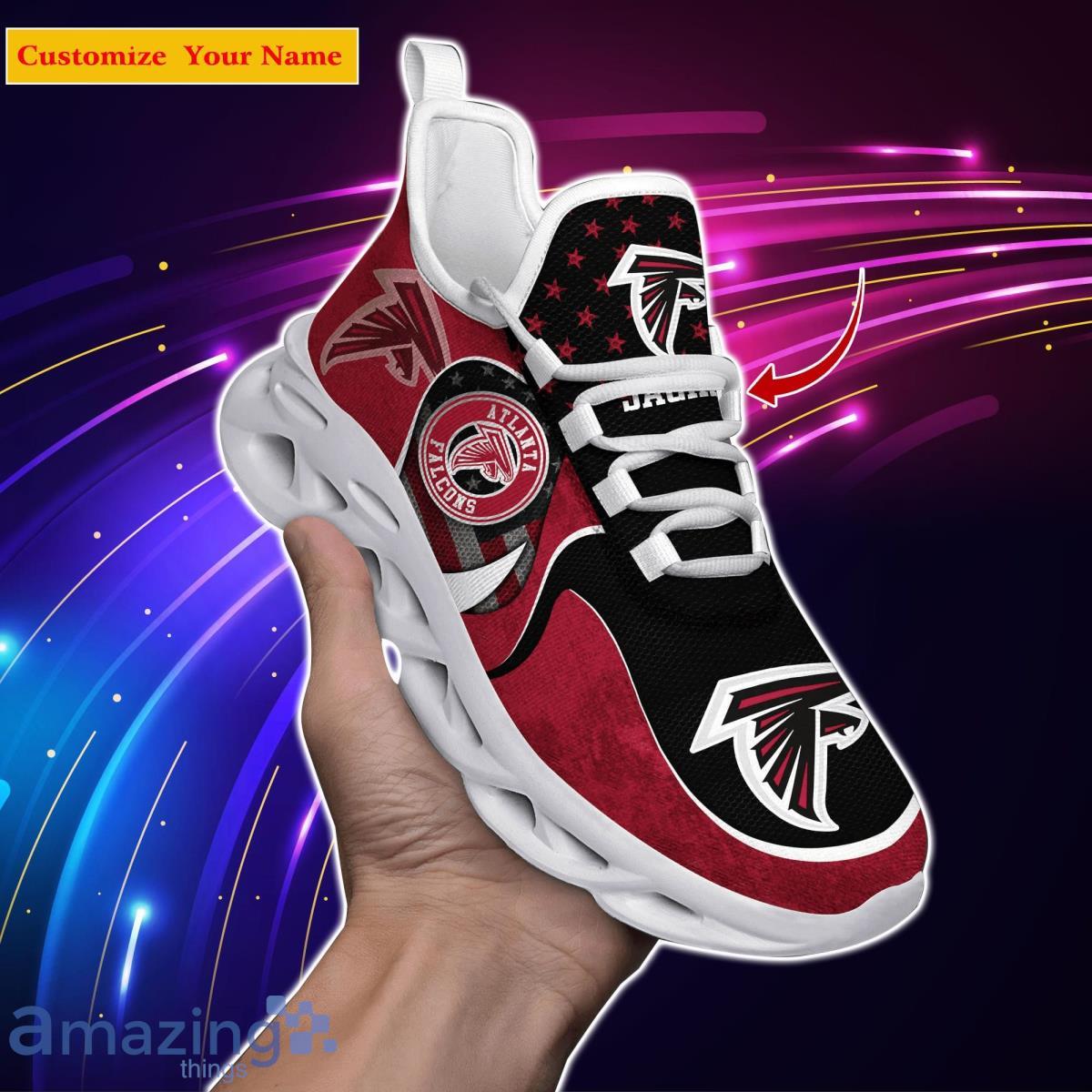 Atlanta Falcons NFL Custom Name Max Soul Shoes Special Gift For Men Women Fans Product Photo 1 Atlanta Falcons NFL Custom Name Max Soul Shoes Special Gift For Men Women Fans Product Photo 1