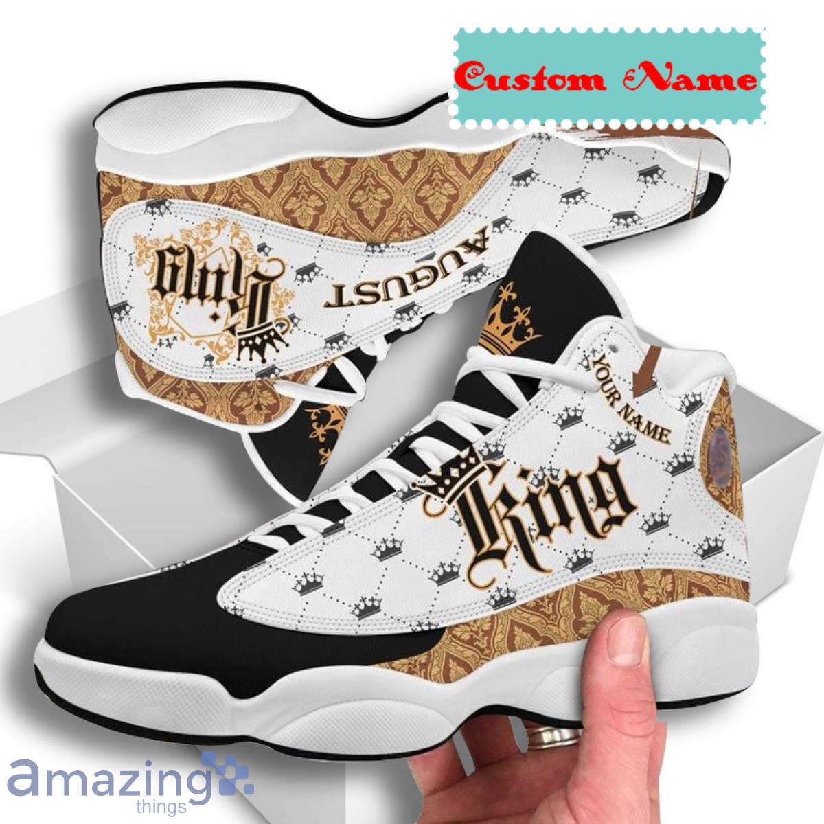 August King Air Jordan 13 Custom Name Sneakers Best Gift For Men And Women Product Photo 1 August King Air Jordan 13 Custom Name Sneakers Best Gift For Men And Women Product Photo 1