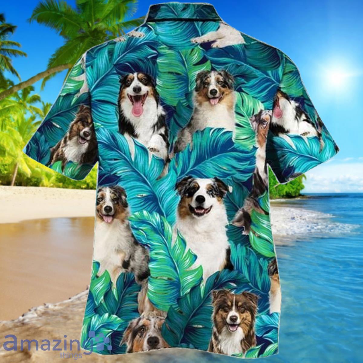 Australian Shepherd Dog Lovers Hawaiian Shirt For Men And Women image Australian Shepherd Dog Lovers Hawaiian Shirt For Men And Women Product Photo 2